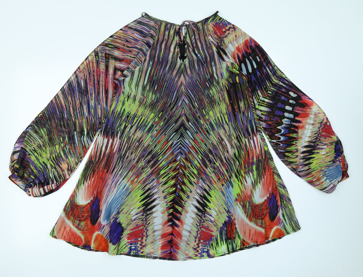 ASOS Womens Black Tie Dye  A-Line  Size 8