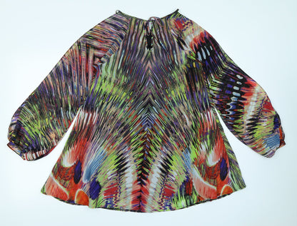 ASOS Womens Black Tie Dye  A-Line  Size 8
