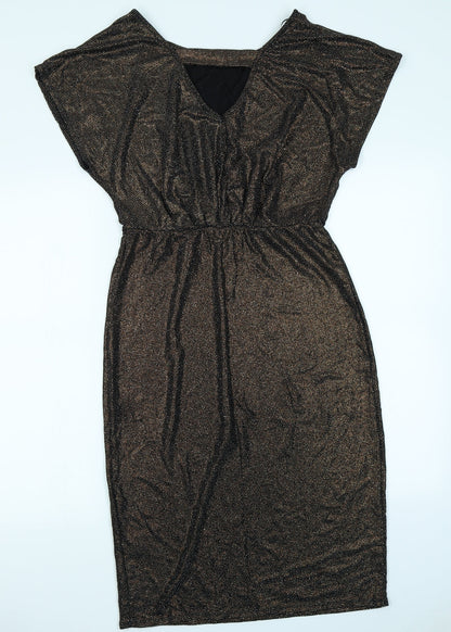 Preworn Womens Black   Pencil Dress  Size 12