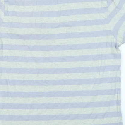 Jack Wills Mens Purple Striped   T-Shirt Size M