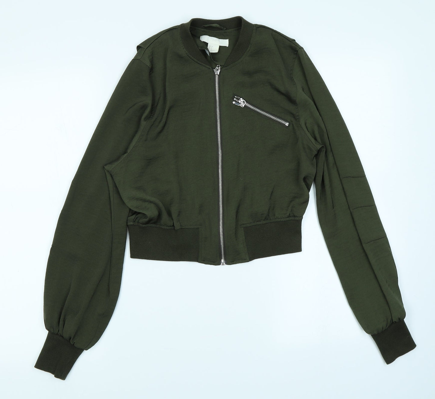 Womens UK Size 6 H&M Green Jacket