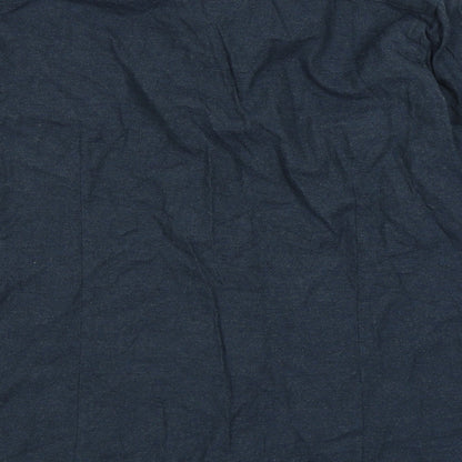 Mens UK Collar Size S Gino Marcello Smart Blue  Dress Shirt