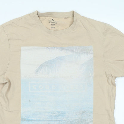 TU Mens Brown    T-Shirt Size M