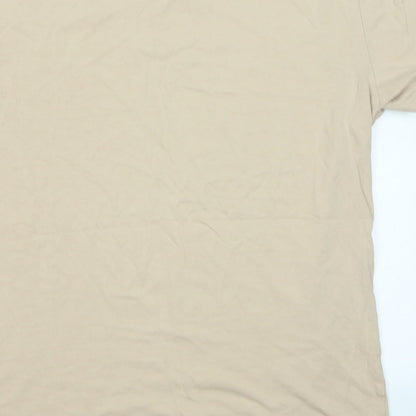 TU Mens Brown    T-Shirt Size M