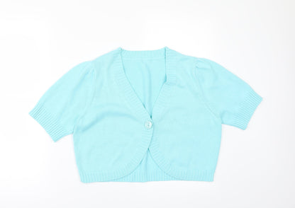 Preworn1 Womens Blue   Cardigan Jumper Size 16