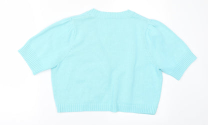 Preworn1 Womens Blue   Cardigan Jumper Size 16