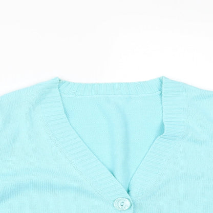 Preworn1 Womens Blue   Cardigan Jumper Size 16