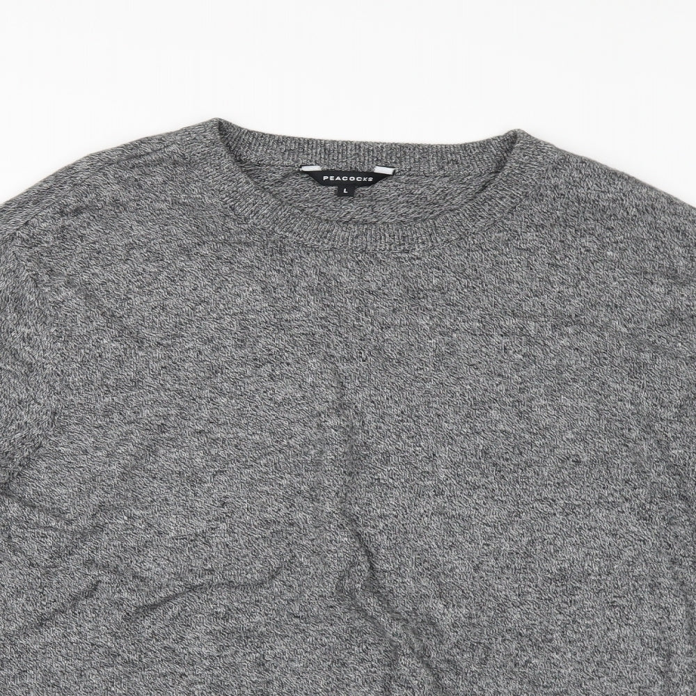 Peacocks Mens Grey   Pullover Jumper Size L