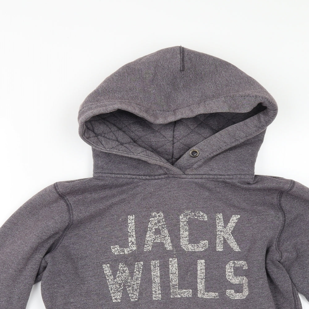 Womens UK Size 8 Jack Wills Grey Pullover Hoodie