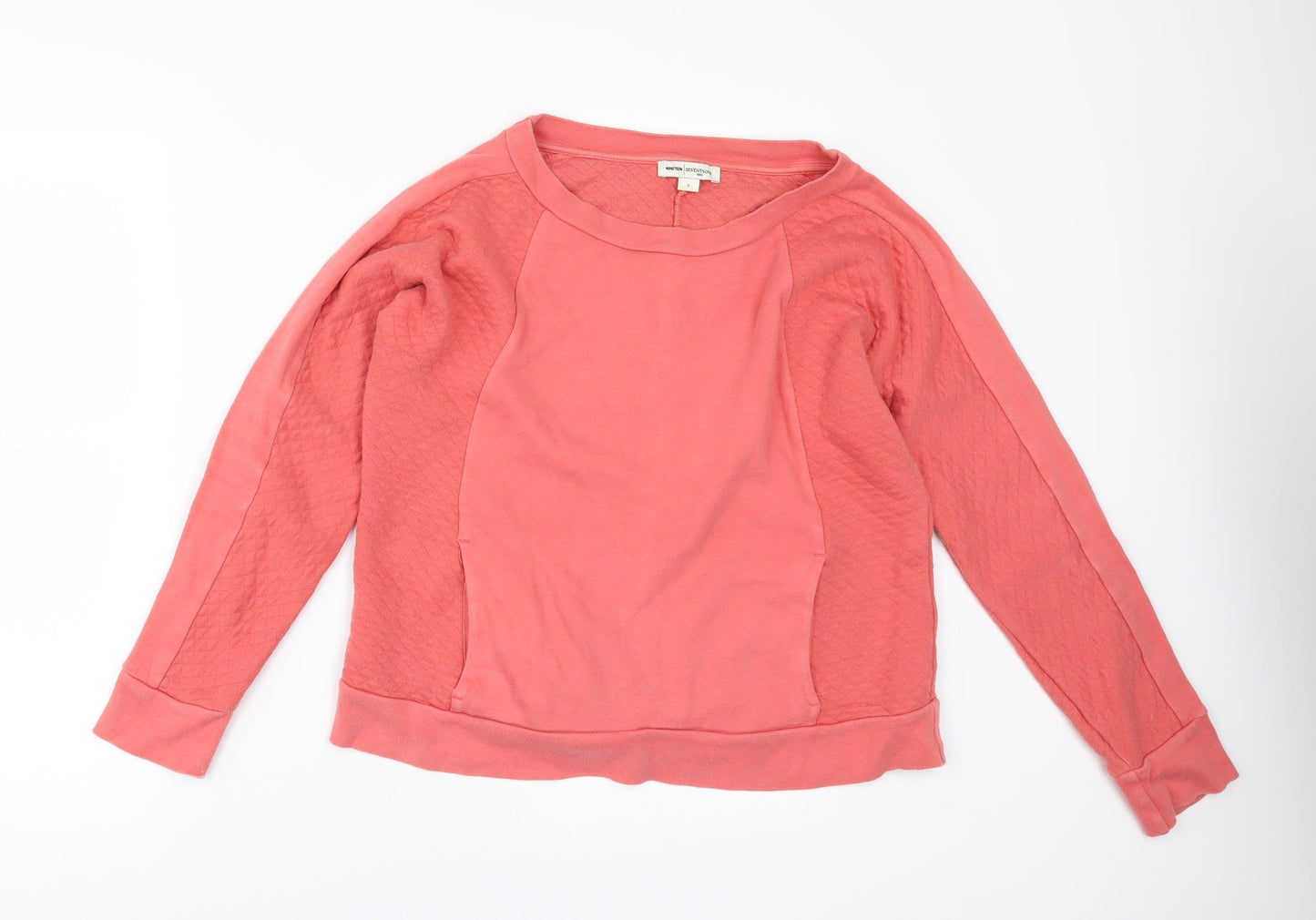 NINETEEN TWENTY ONE Womens Orange   Pullover Sweatshirt Size S
