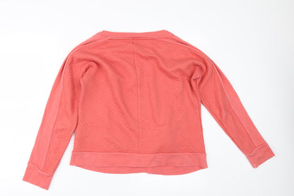 NINETEEN TWENTY ONE Womens Orange   Pullover Sweatshirt Size S
