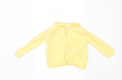 NEXT Girls Yellow   Cardigan Jumper Size 3-6 Months