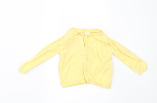 NEXT Girls Yellow   Cardigan Jumper Size 3-6 Months