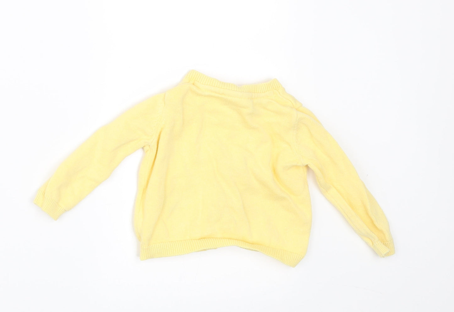 NEXT Girls Yellow   Cardigan Jumper Size 3-6 Months