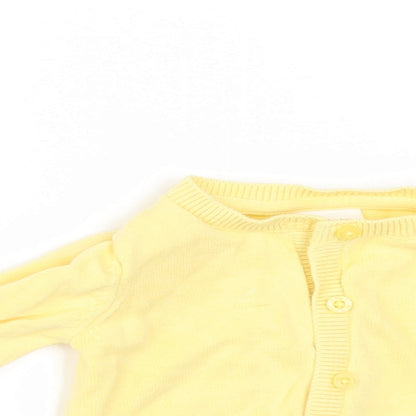 NEXT Girls Yellow   Cardigan Jumper Size 3-6 Months