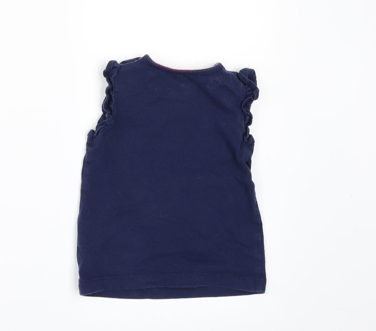 F&F Girls Blue   Basic T-Shirt Size 6-9 Months