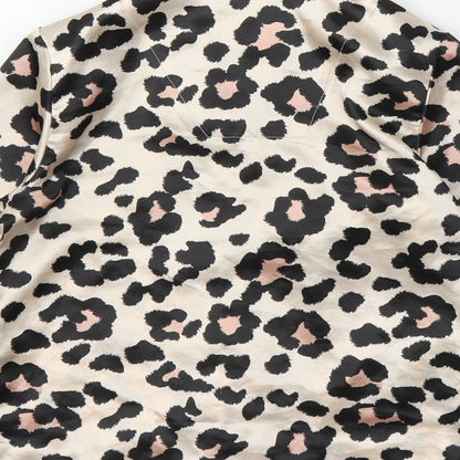 Very Girls Beige Animal Print  Top Pyjama Top Size 6-7 Years  - Leopard print