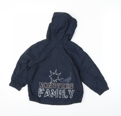 Vertbaudet Girls Blue   Parka Coat Size 3 Years