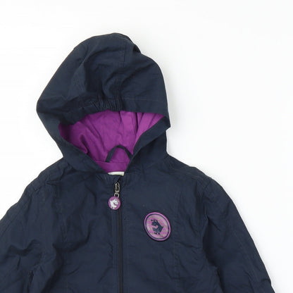 Vertbaudet Girls Blue   Parka Coat Size 3 Years