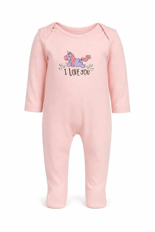 George Girls Pink   Babygrow One-Piece Size 0-3 Months  - Unicorn
