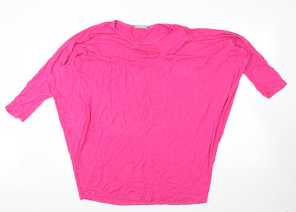 Womens UK Size L LV Clothing Pink Basic Blouse