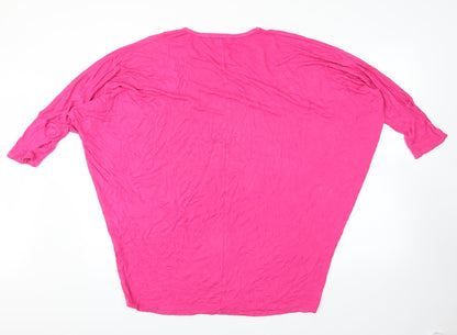 Womens UK Size L LV Clothing Pink Basic Blouse