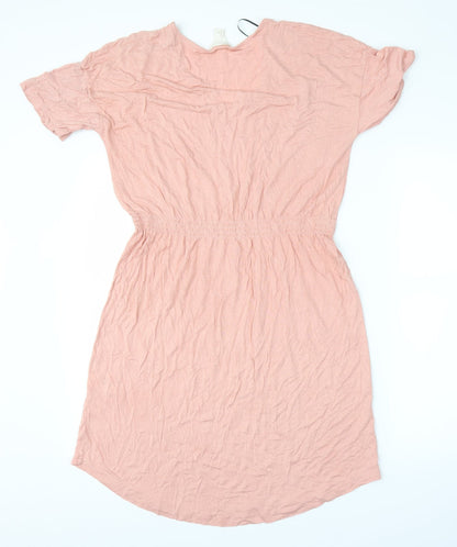 H&M Womens Pink   Skater Dress  Size M