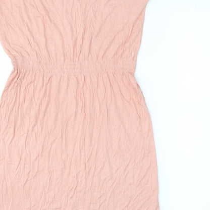 H&M Womens Pink   Skater Dress  Size M