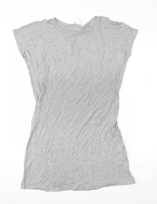 H&M Womens Grey   Tunic Blouse Size M