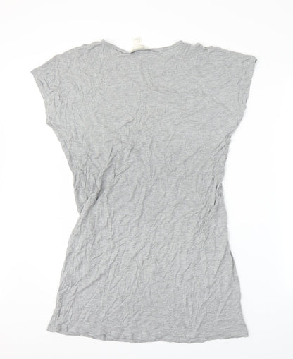 H&M Womens Grey   Tunic Blouse Size M