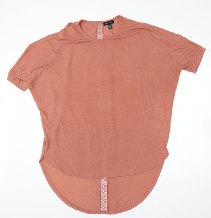 Womens UK Size M New Look Pink Tunic Blouse