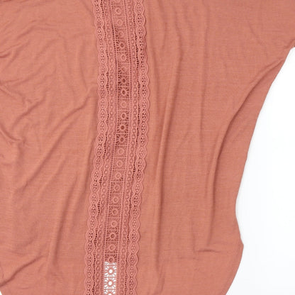 Womens UK Size M New Look Pink Tunic Blouse