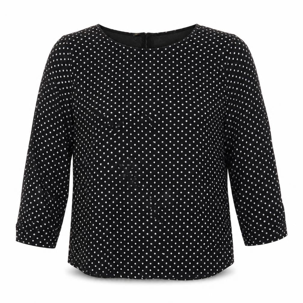 Womens UK Size M Quiz Black Basic Blouse