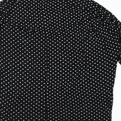 Womens UK Size M Quiz Black Basic Blouse
