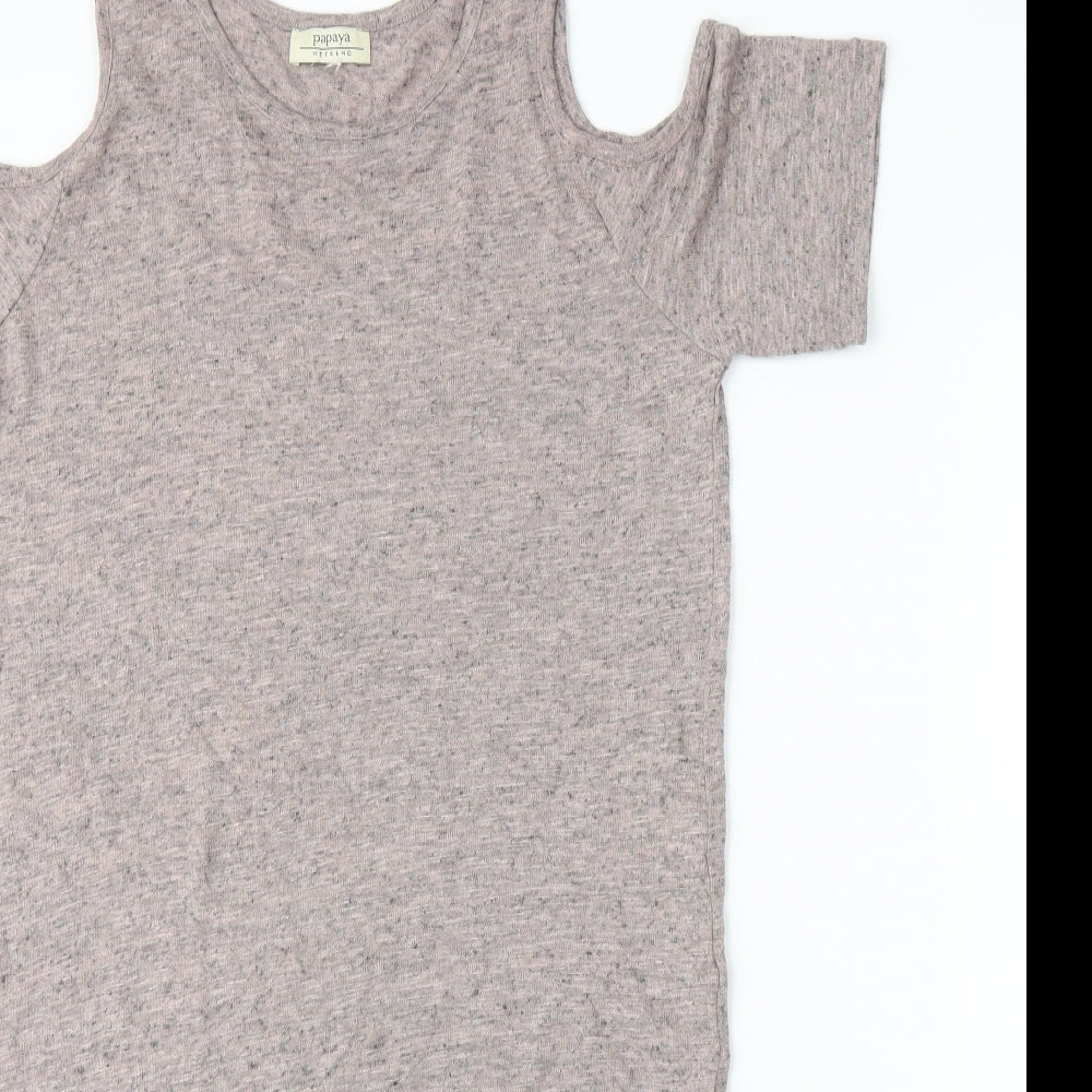 Papaya Womens Purple   Tunic T-Shirt Size M