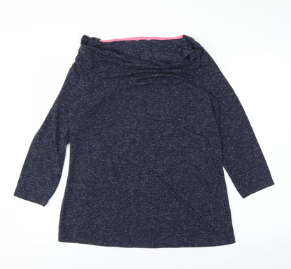 Womens UK Size M Preworn Blue Basic Blouse