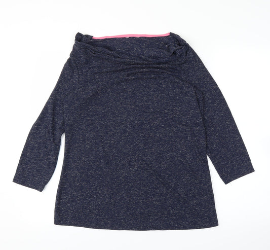 Womens UK Size M Preworn Blue Basic Blouse