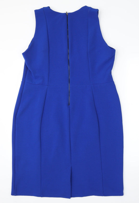 Preworn Womens Blue   Sheath  Size XL
