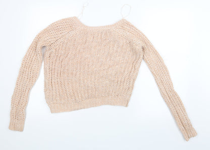 Dorothy Perkins Womens Pink  Knit Pullover Jumper Size 12