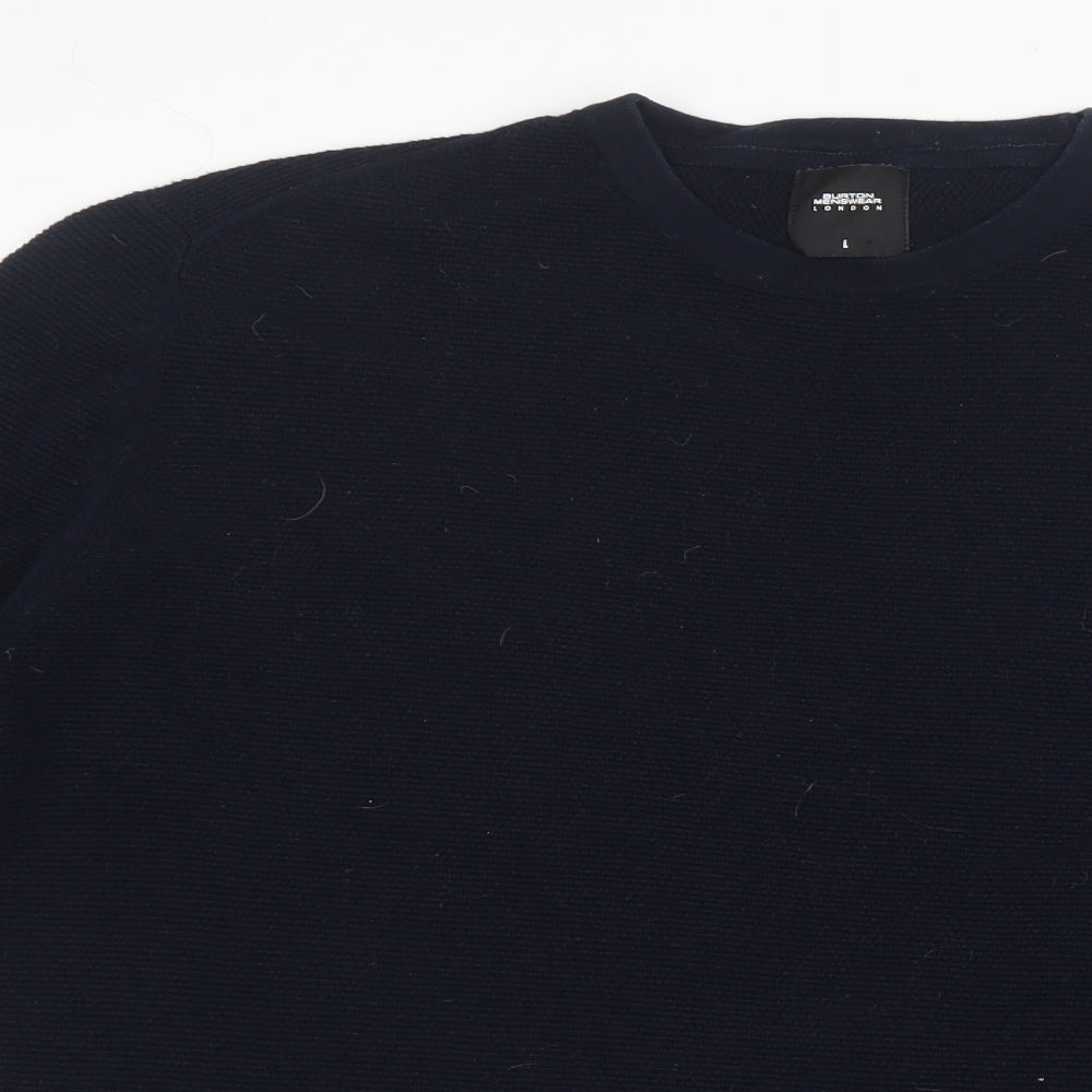 Burton Mens Blue  Knit Pullover Jumper Size L