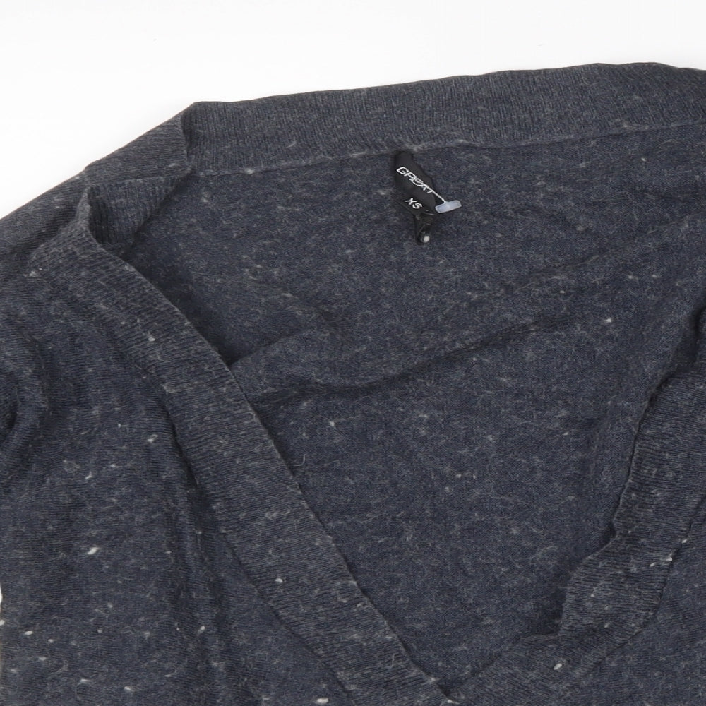 Great Plains Womens Blue  Knit Cardigan Jumper Size XS