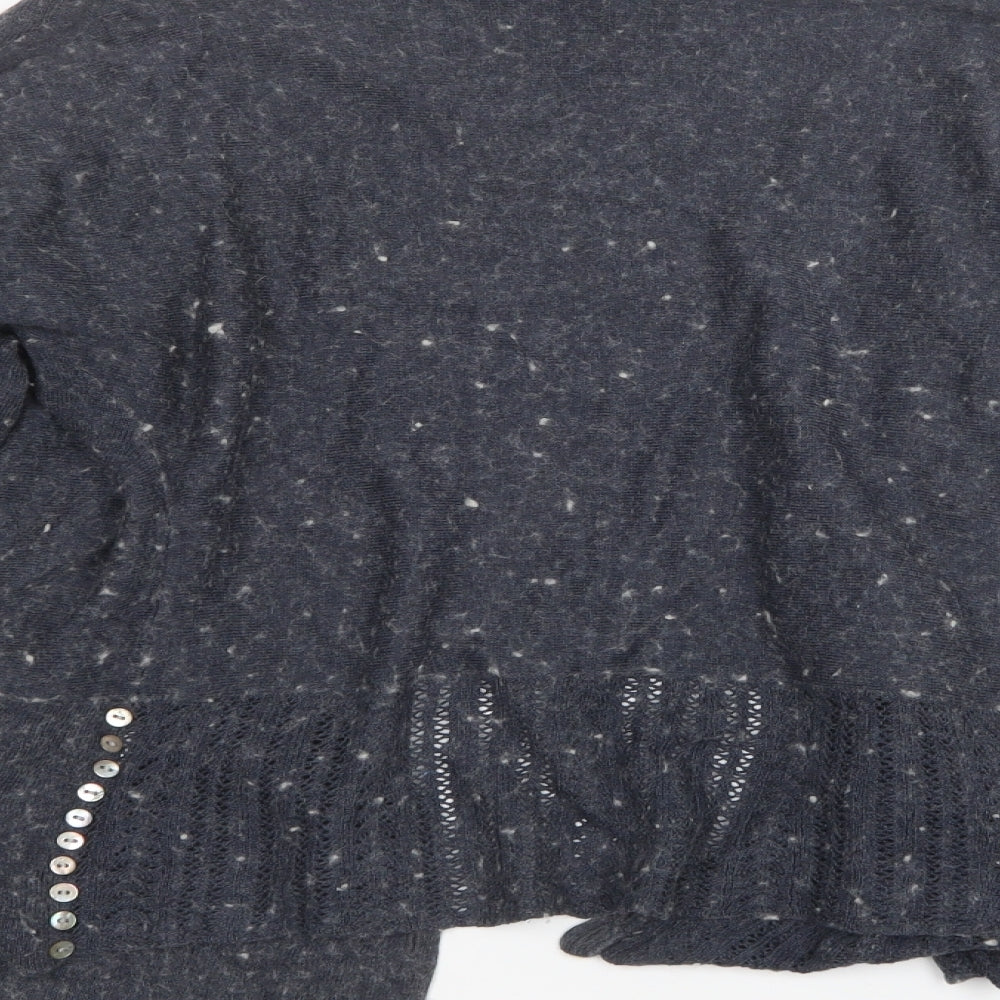 Great Plains Womens Blue  Knit Cardigan Jumper Size XS