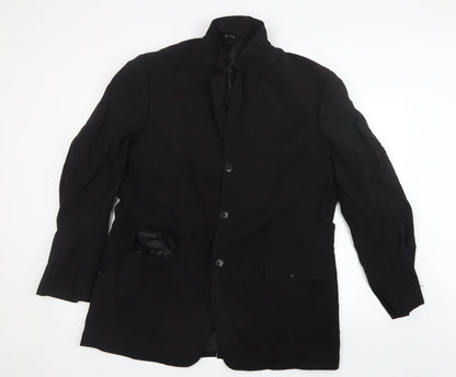 George Mens Black   Jacket Suit Jacket Size 42