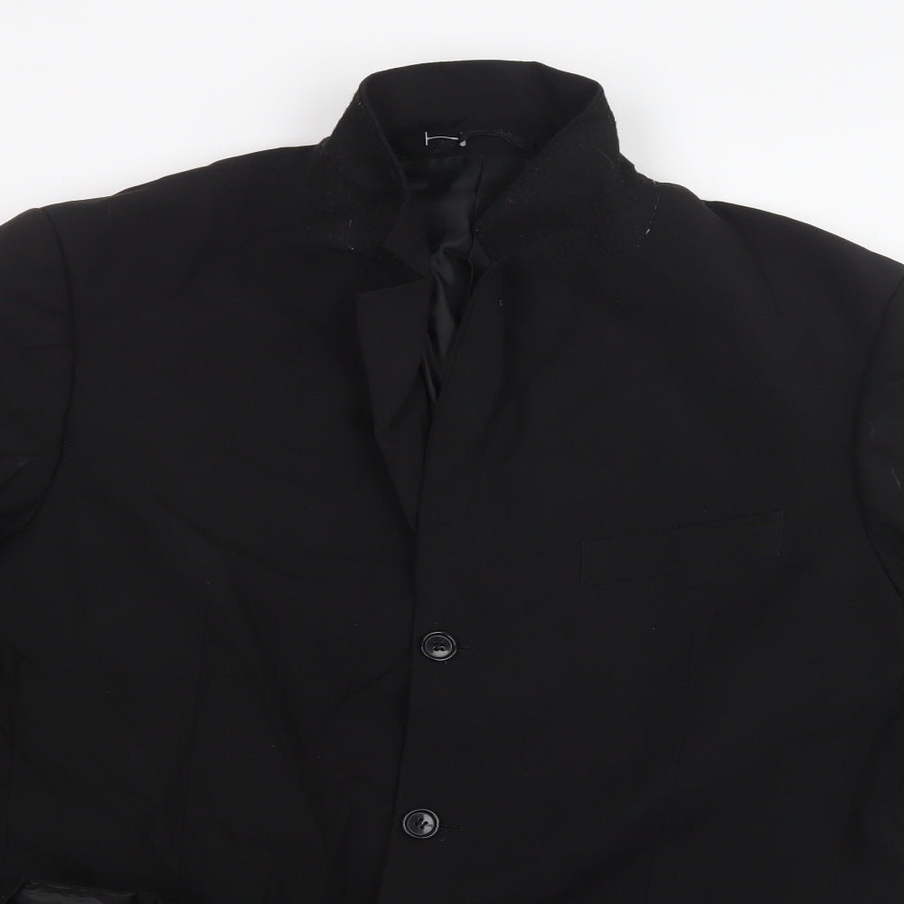 George Mens Black   Jacket Suit Jacket Size 42