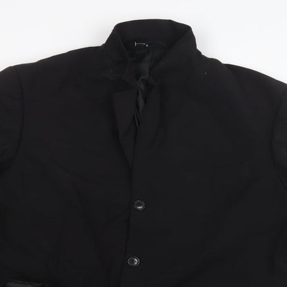 George Mens Black   Jacket Suit Jacket Size 42