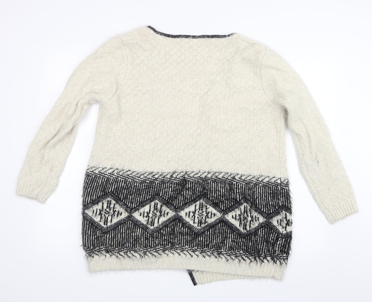 Select Womens White  Knit Cardigan Jumper Size 18