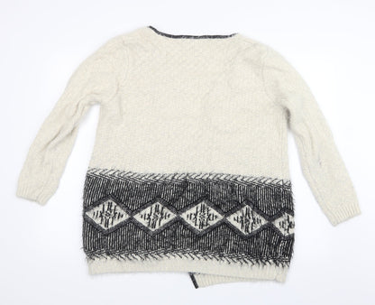Select Womens White  Knit Cardigan Jumper Size 18