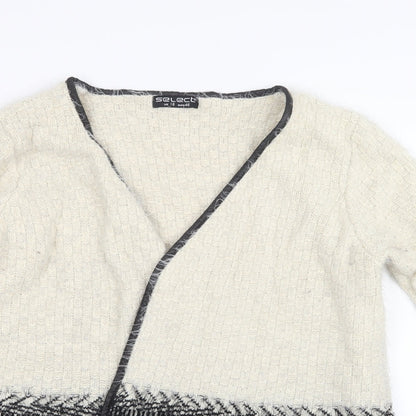 Select Womens White  Knit Cardigan Jumper Size 18