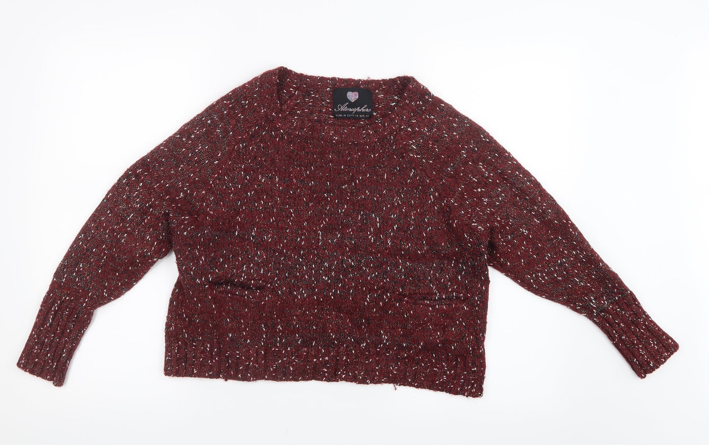 Atmosphere Womens Red  Knit Pullover Jumper Size 14