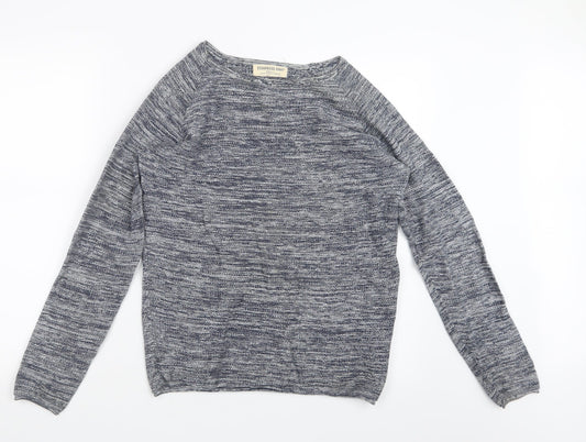 Cedar Wood State Mens Blue  Knit Pullover Jumper Size S